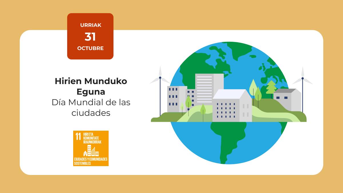 Cartel Día Mundial de las Ciudades
