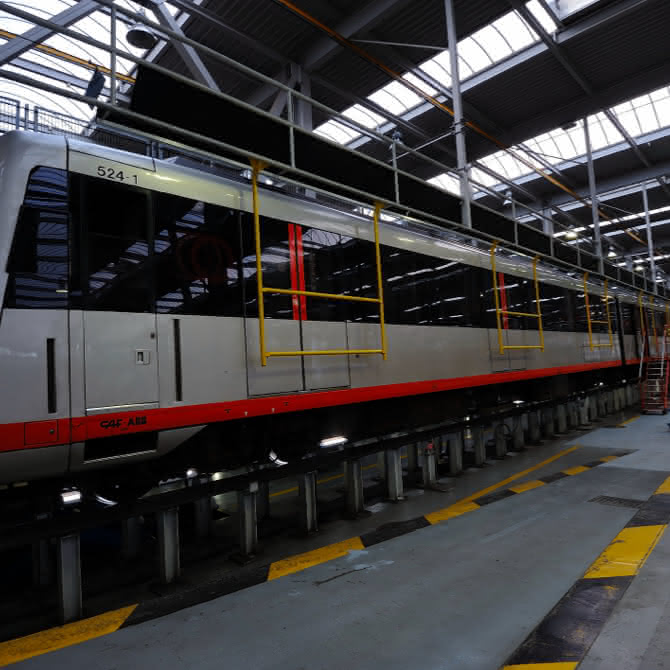Tren en mantenimiento
